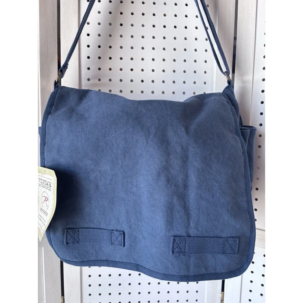 ROTHCO Vintage Canvas Messenger Bag Heavy-Duty Cotton Canvas‎ Crossbody Shoulder